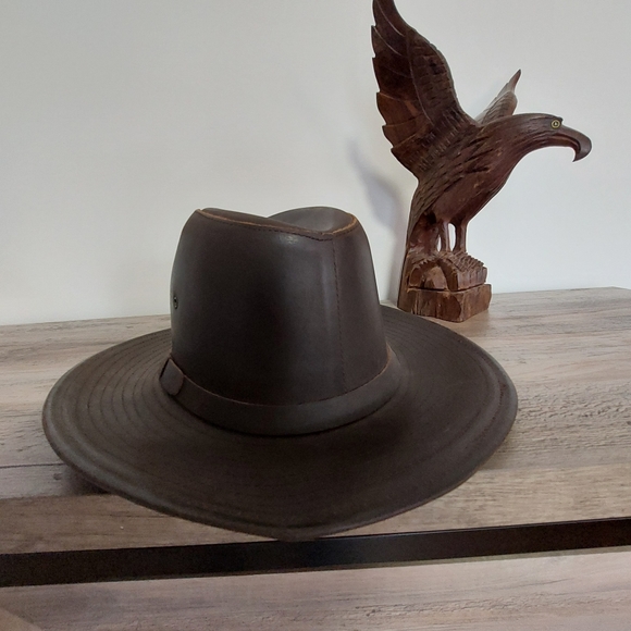 Leather Cowboy Hat - Picture 3 of 5